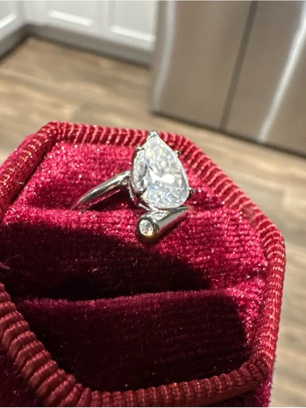 Helzberg Diamonds 2ct Pear-Cut Solitaire Ring
